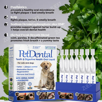 | 👩‍⚕️Vet-recommended in Australia🇦🇺 | 🎅🎁ZUEET® Pet Teeth & Digestive Health Oral Liquid 😻🐶 – Makes breath fresh & cleans dirty teeth (Vet-recommended for cats & dogs) – Last day! 80% OFF!