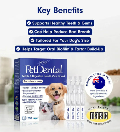 | 🎄Official Store| Yovot® Pet Tooth Powder 😻🐶 – Makes breath fresh & cleans dirty teeth (AVA-recommended for cats & dogs) – Last day! 80% OFF!