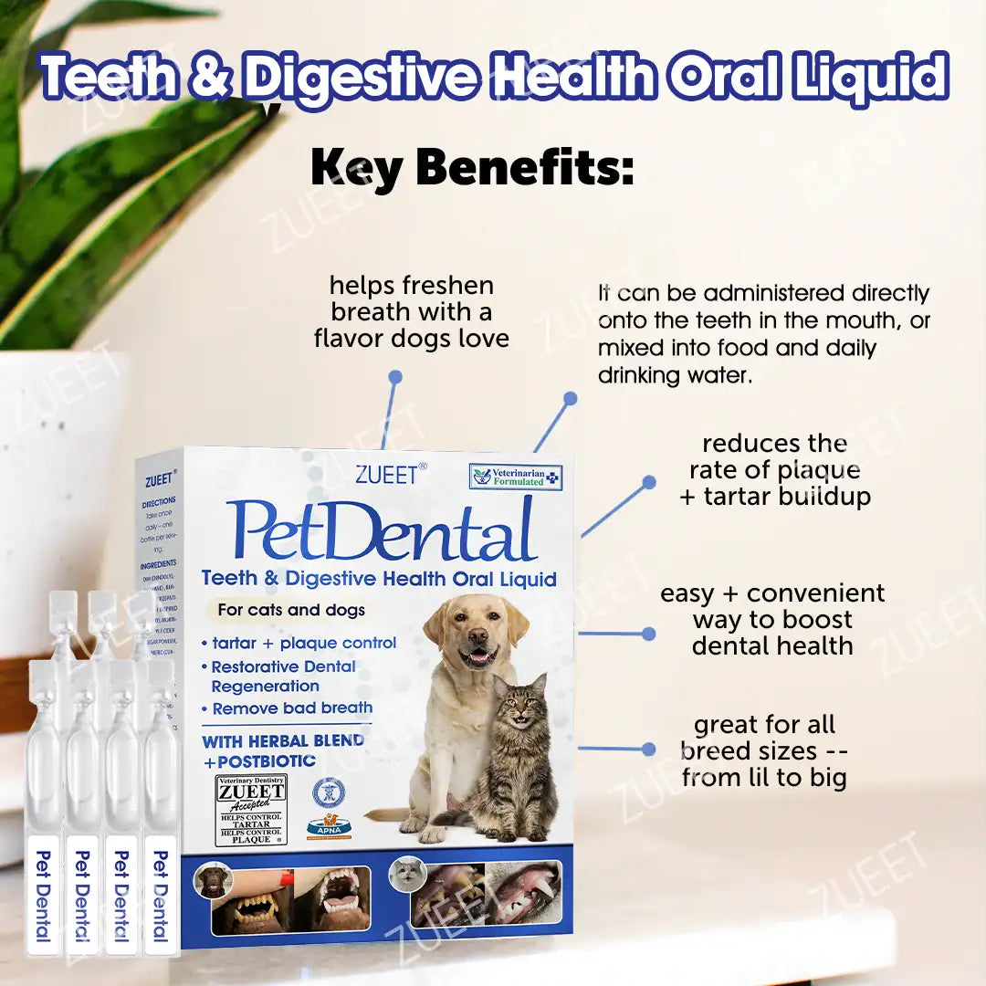 | 👩‍⚕️Vet-recommended in Australia🇦🇺 | 🎅🎁ZUEET® Pet Teeth & Digestive Health Oral Liquid 😻🐶 – Makes breath fresh & cleans dirty teeth (Vet-recommended for cats & dogs) – Last day! 80% OFF!