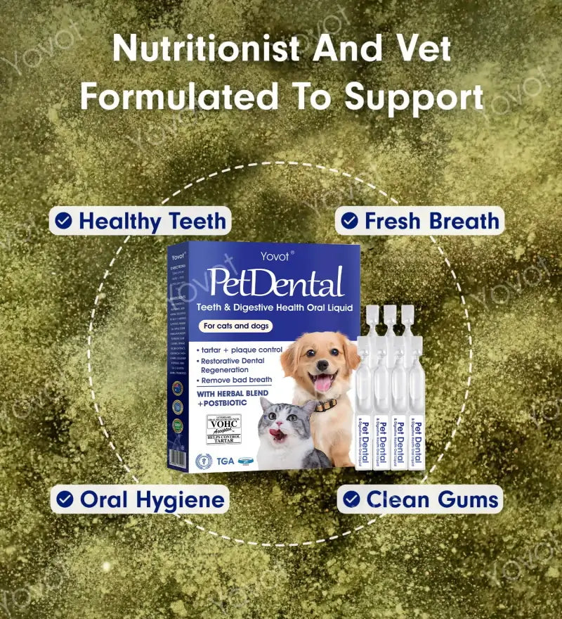 | 🎄Official Store| Yovot® Pet Tooth Powder 😻🐶 – Makes breath fresh & cleans dirty teeth (AVA-recommended for cats & dogs) – Last day! 80% OFF!