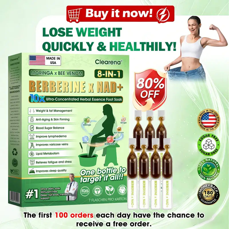 𝐎𝐟𝐟𝐢𝐜𝐢𝐚𝐥 𝐔𝐒 𝐒𝐭𝐨𝐫𝐞 🇺🇸  | 🧑‍⚕️𝐂𝐥𝐞𝐚𝐫𝐞𝐧𝐚® Moringa · Bee Venom · Berberine × NAD+ Eight-in-one 10× Ultra-Concentrated Herbal Essence Foot Soak — 𝐎𝐧𝐜𝐞 𝐃𝐚𝐢𝐥𝐲, 𝐕𝐢𝐬𝐢𝐛𝐥𝐞 𝐑𝐞𝐬𝐮𝐥𝐭𝐬 𝐢𝐧 𝟕 𝐃𝐚𝐲𝐬🏆