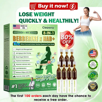 𝐎𝐟𝐟𝐢𝐜𝐢𝐚𝐥 𝐔𝐒 𝐒𝐭𝐨𝐫𝐞 🇺🇸  | 🧑‍⚕️𝐂𝐥𝐞𝐚𝐫𝐞𝐧𝐚® Moringa · Bee Venom · Berberine × NAD+ Eight-in-one 10× Ultra-Concentrated Herbal Essence Foot Soak — 𝐎𝐧𝐜𝐞 𝐃𝐚𝐢𝐥𝐲, 𝐕𝐢𝐬𝐢𝐛𝐥𝐞 𝐑𝐞𝐬𝐮𝐥𝐭𝐬 𝐢𝐧 𝟕 𝐃𝐚𝐲𝐬🏆