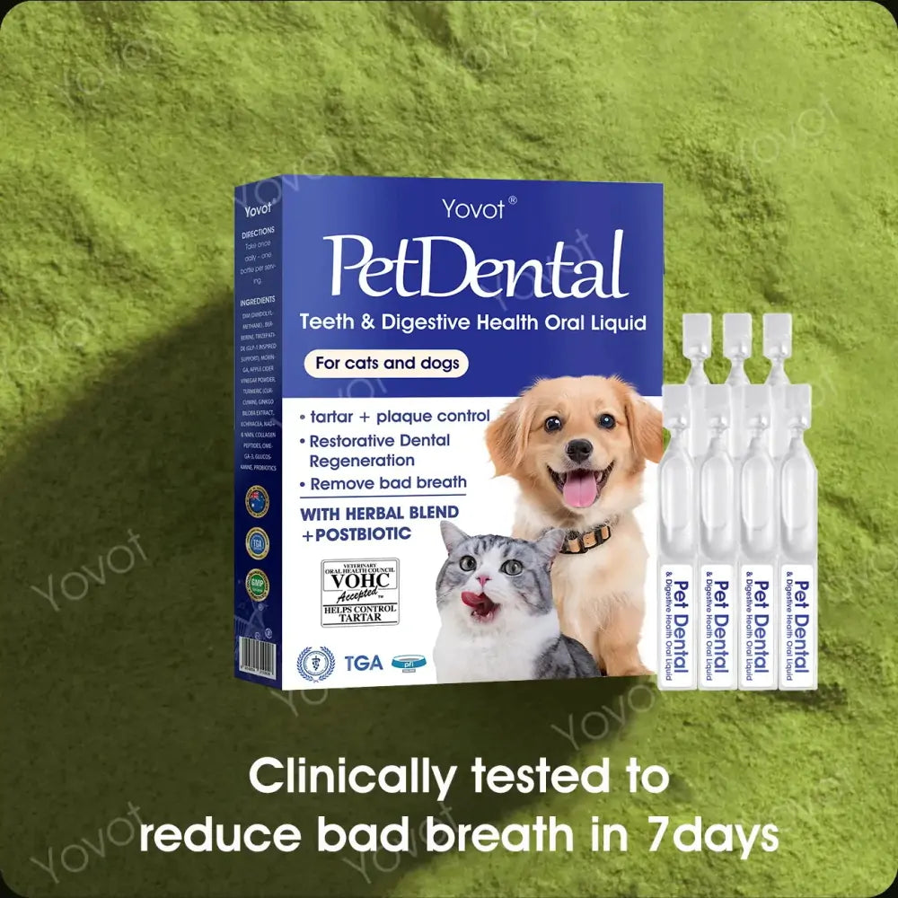 | 🎄Official Store| Yovot® Pet Tooth Powder 😻🐶 – Makes breath fresh & cleans dirty teeth (AVA-recommended for cats & dogs) – Last day! 80% OFF!