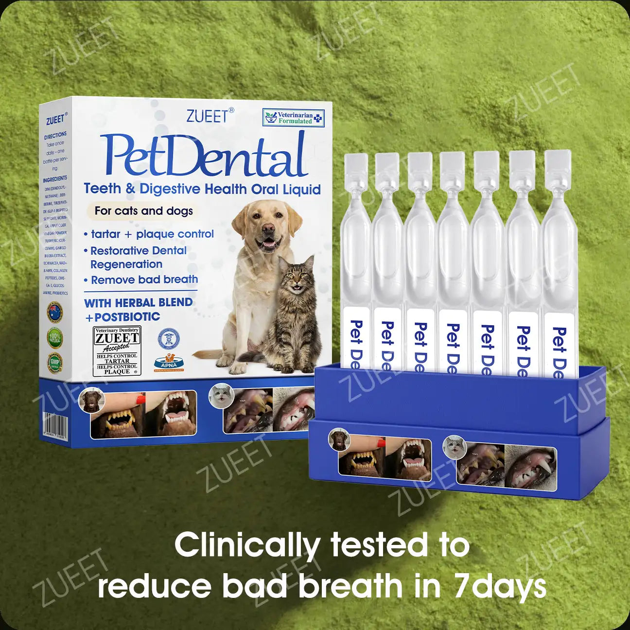 | 👩‍⚕️Vet-recommended in Australia🇦🇺 | 🎅🎁ZUEET® Pet Teeth & Digestive Health Oral Liquid 😻🐶 – Makes breath fresh & cleans dirty teeth (Vet-recommended for cats & dogs) – Last day! 80% OFF!