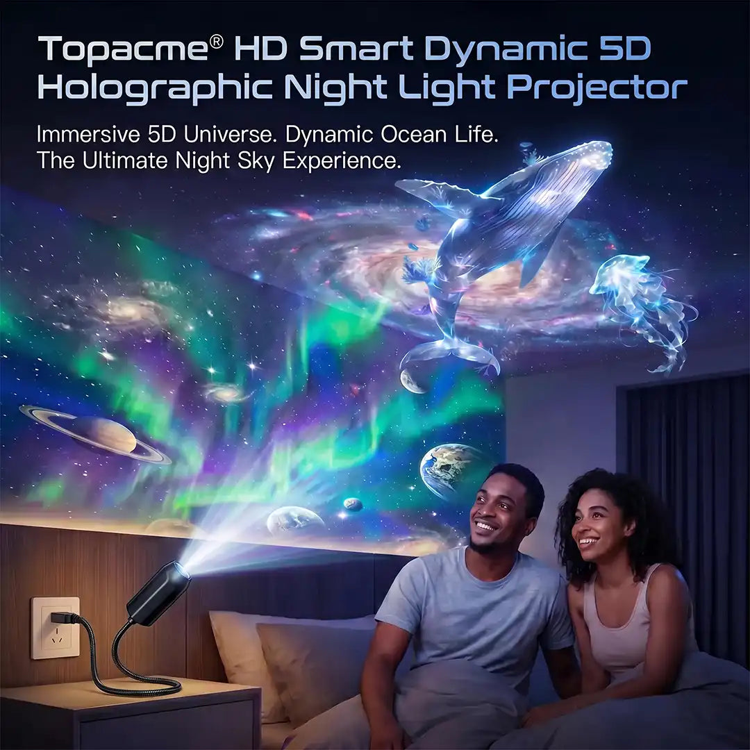 Topacme® 5D Galaxy Ocean Projector for Bedroom